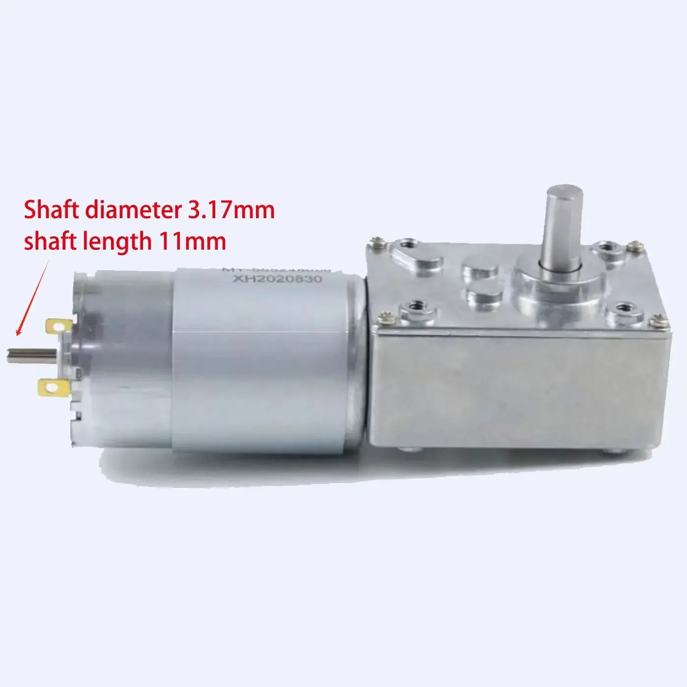Moteur à engrenage à vis sans fin à Double arbre de sortie, DC12V 24V, vitesse réglable, moteur électrique à couple élevé CW CCW 5840 – 555