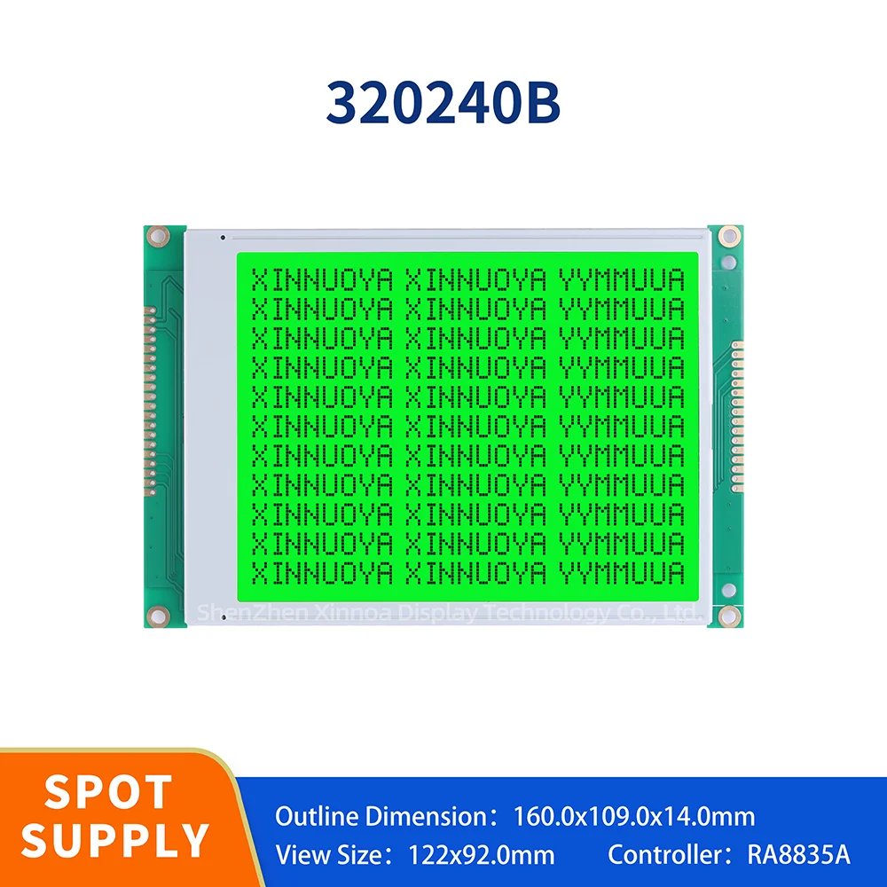 320240B Graphic Lcd Screen With Emerald Green Light And Black Letters Sed1335 320*240 Best-Selling Global Product