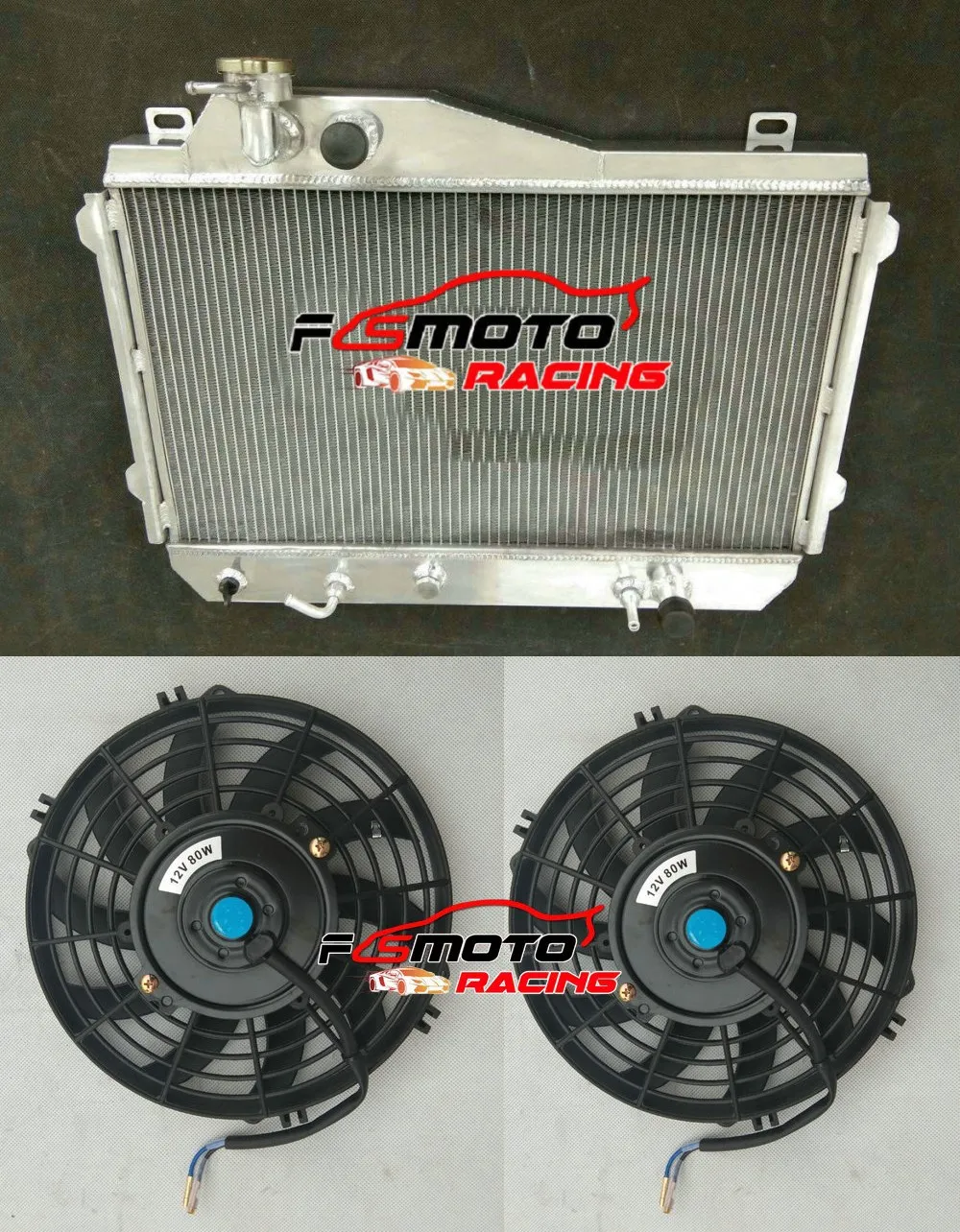 Aluminum Radiator+Fans For Toyota Celica Coupe A6 Supra 2.8L 1981-1985 1982 1983 1984 81 82 83 84 85 AT/MT