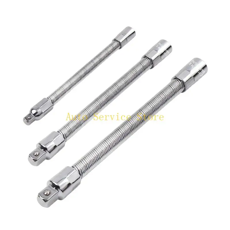 462A Flexible Socket Wrench Extension Set Bendable Tool for Vehicle Maintenance Job