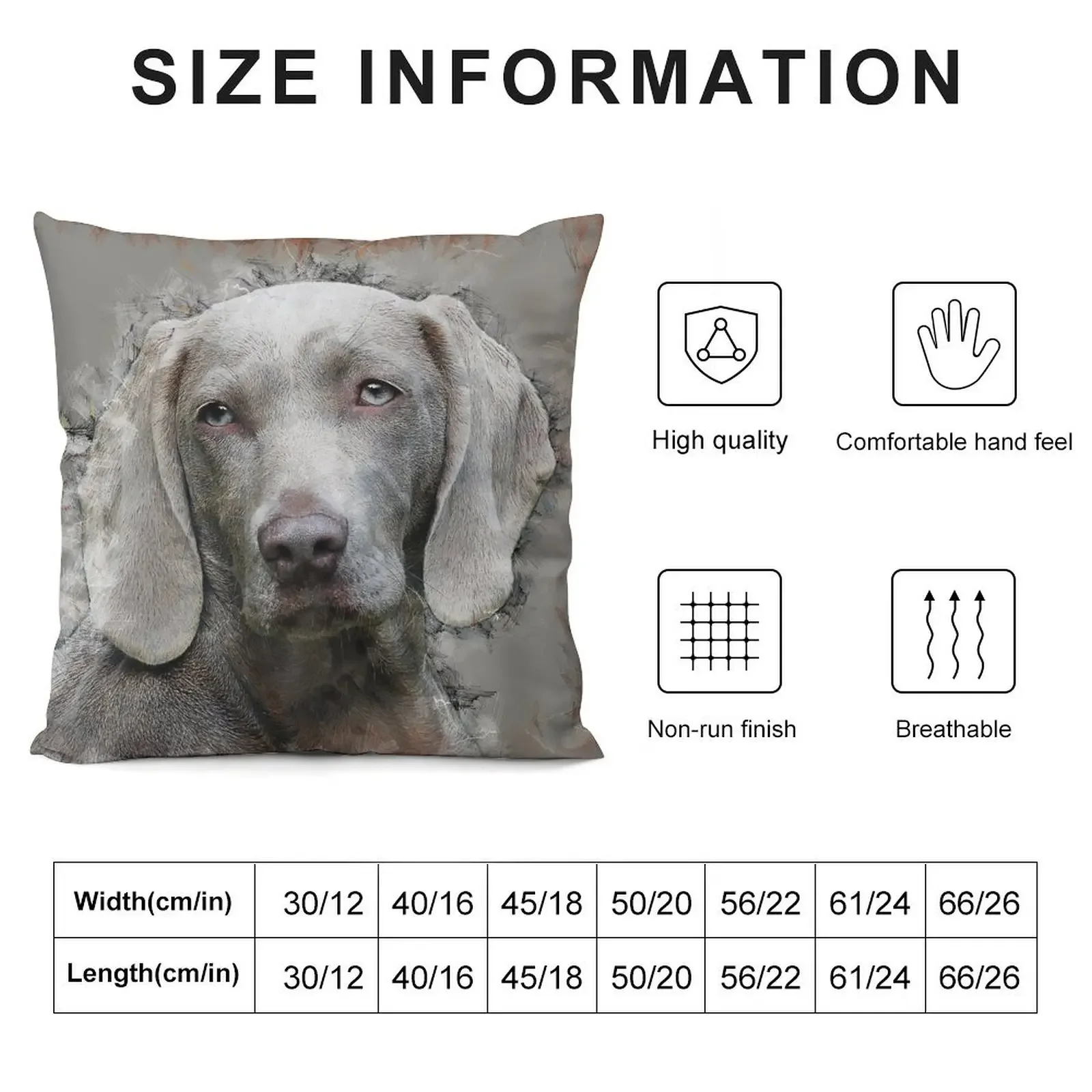 A beautiful Weimaraner Throw Pillow Sofas Covers Anime Decorative Cushions For Luxury Sofa pillow