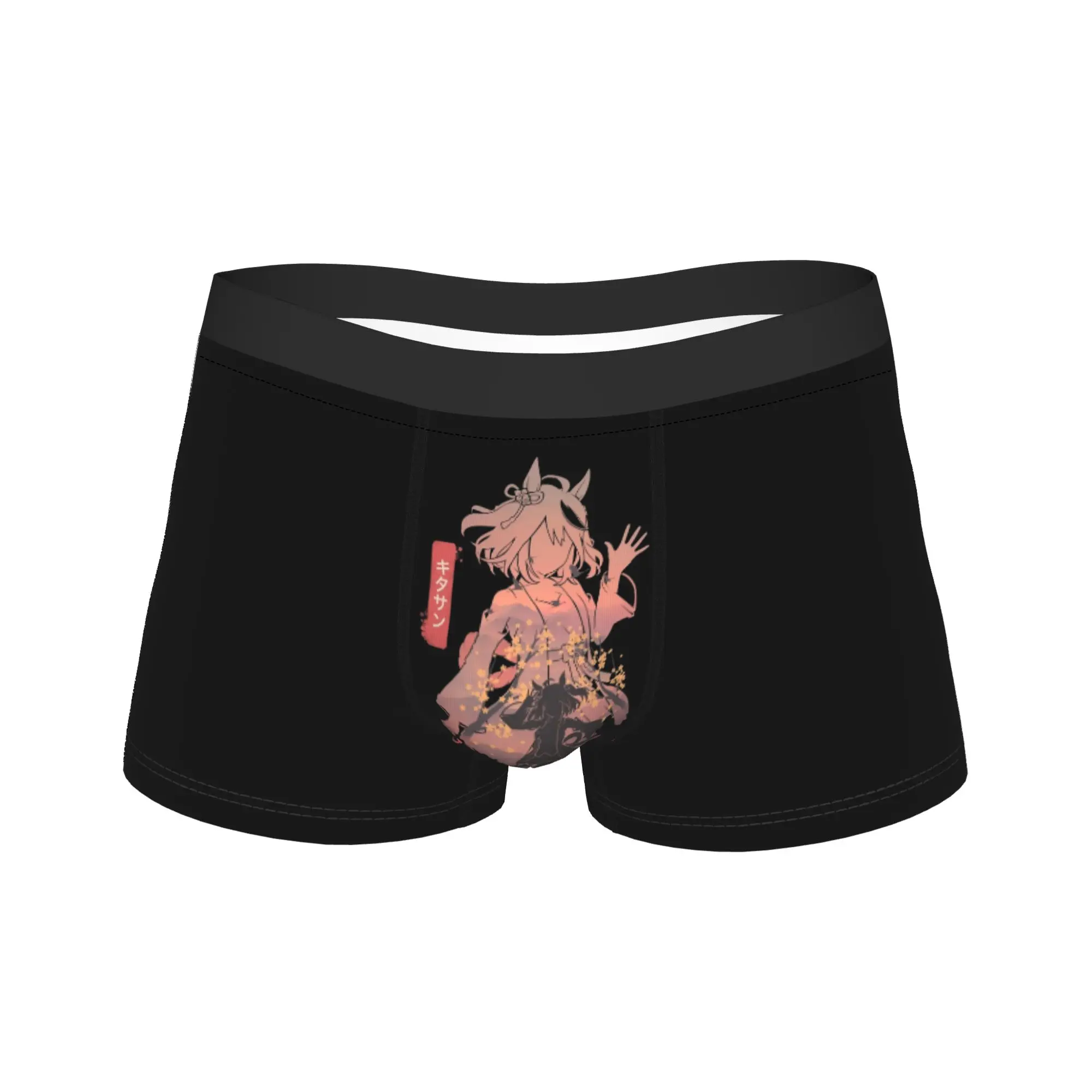 

Мужское нижнее белье Kitasan Black Uma Musume Anime, длинные трусы-боксеры, шорты, трусики, мужские дышащие трусы больших размеров
