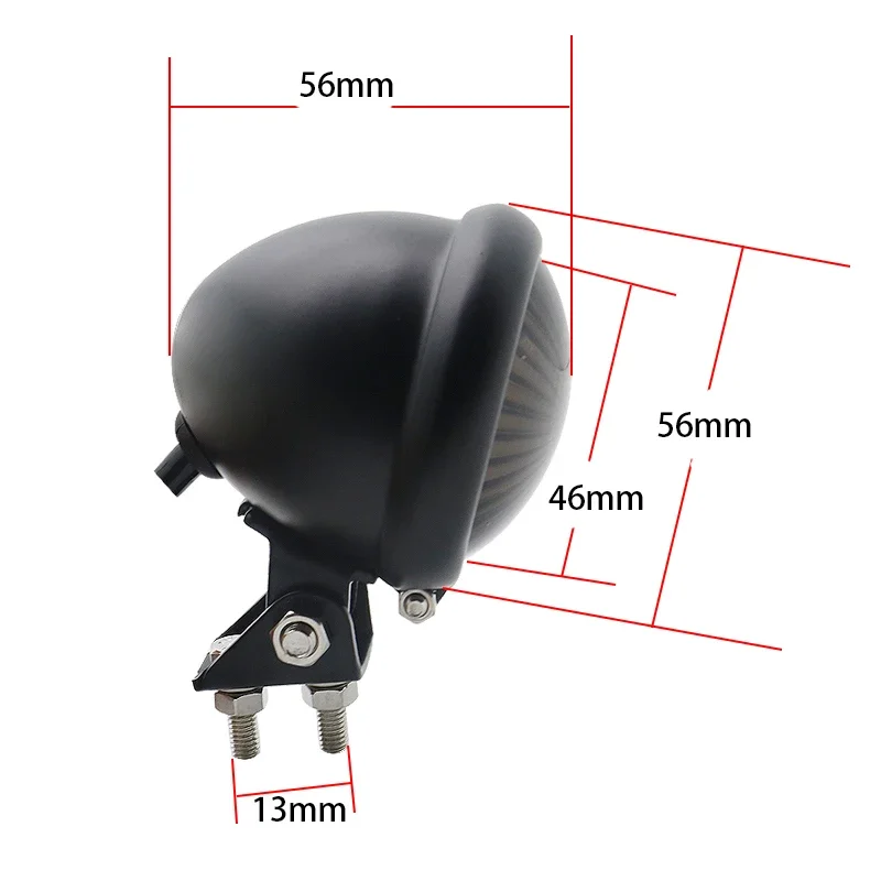 Motorcycle Red LED 12V Adjustable Cafe Racer Style Stop Tail Light Motorbike Brake Rear Lamp Taillight for Chopper Bobbe image 3