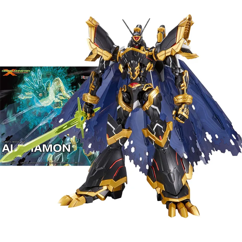 

Bandai Original Model Garage Kit Digimon Adventure Figure-rise Series Alphamon Anime Action 2e Action Figure Assembly Model Toys