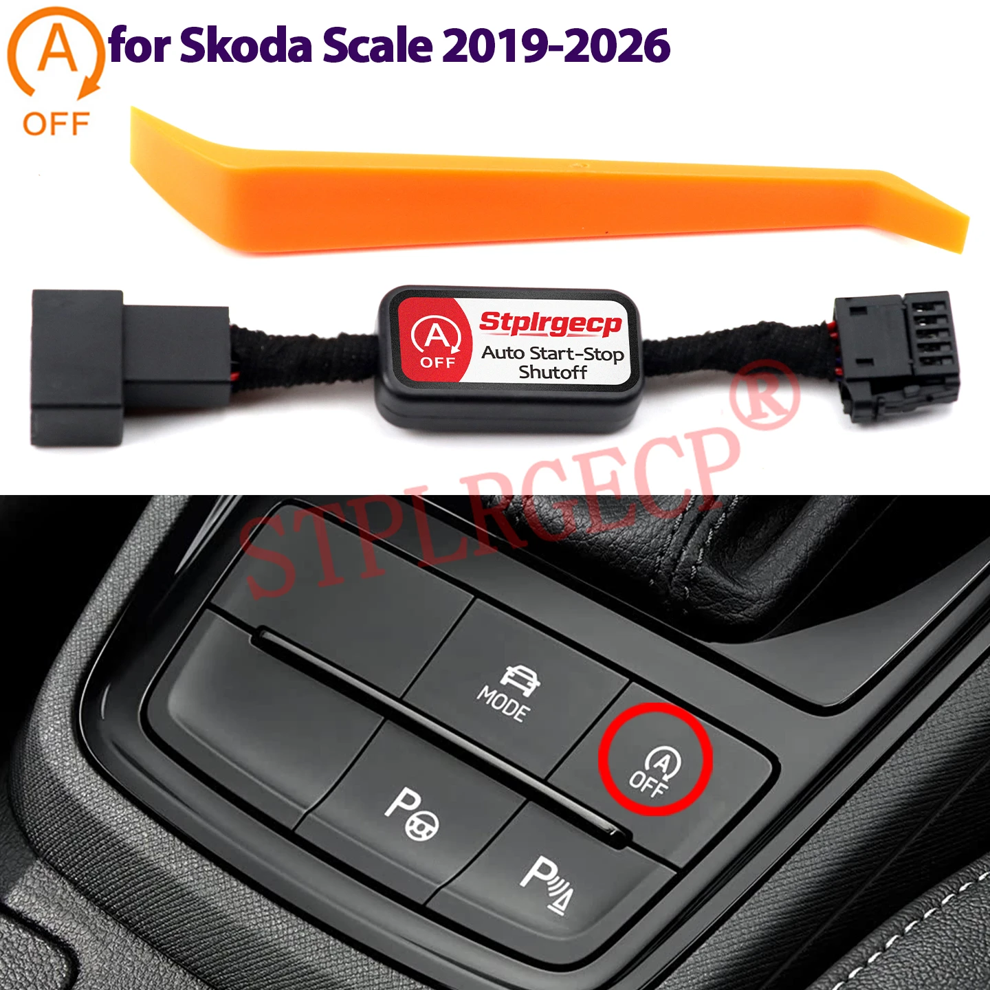 Engine Stop Start System Cancel Sensor Plug for Skoda Scale 2019 2020 2021 2022 2023-2026 Automatic Off Cable Device Control