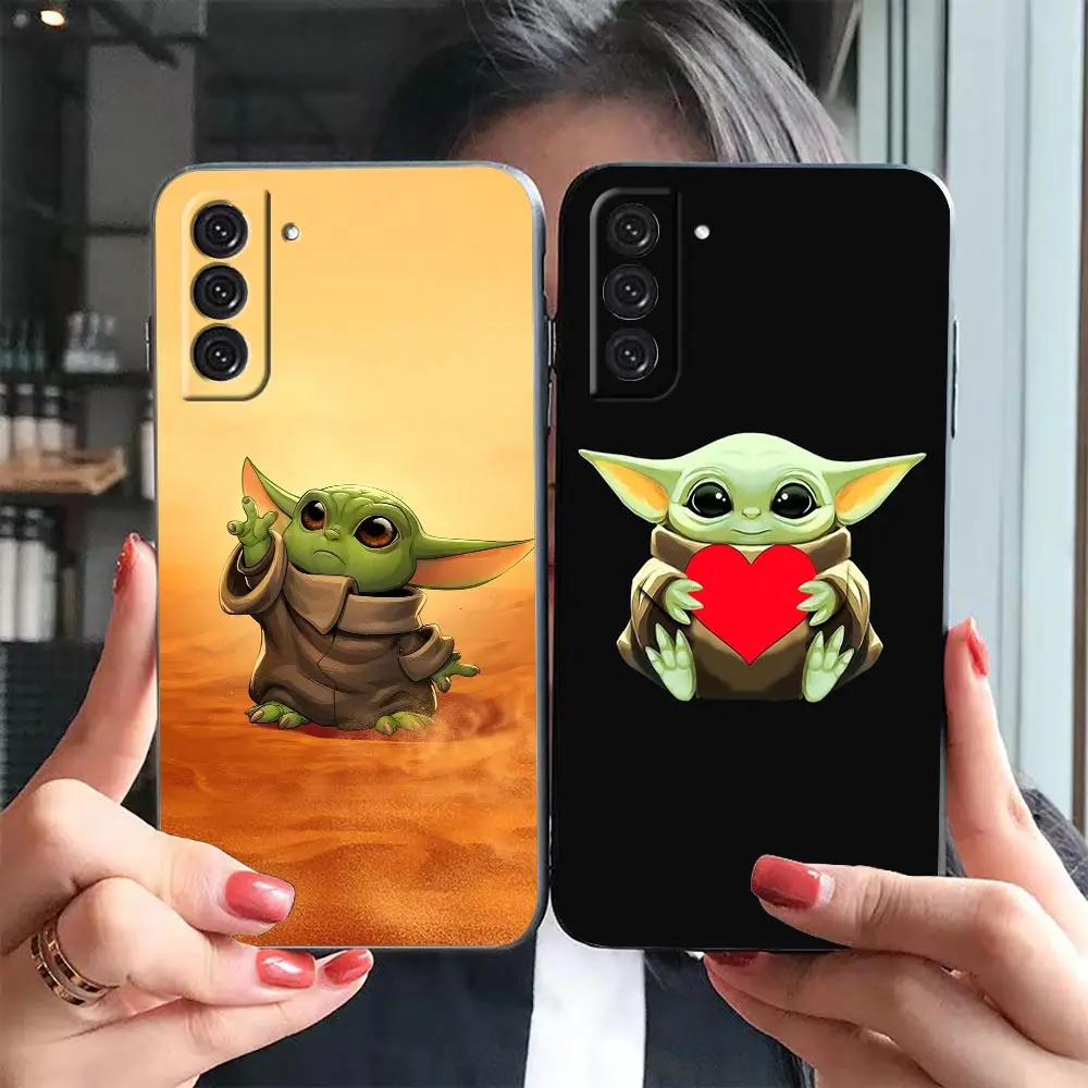 Funda Coque Case For Samsung Galaxy S23 S22 S21 S20 FE S10 S24 LITE S9 PLUS ULTRA 5G Phone Case Capa Cartoon Cute Baby Y-Yoda