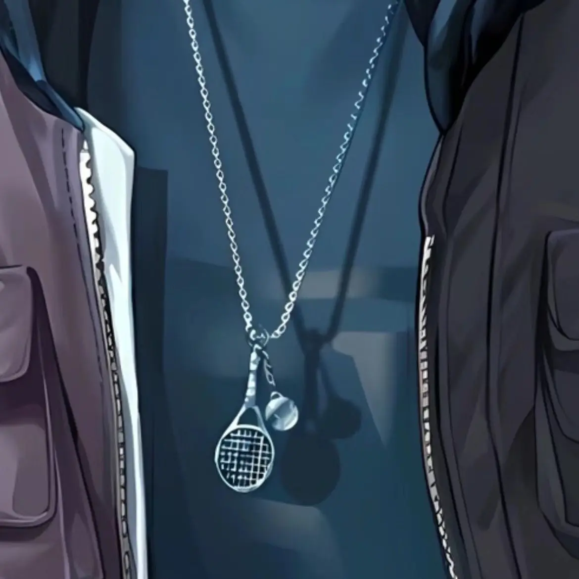 "خارج العالم" قلادة قلادة أنيمي المحيطة اثنين يوان الأصلي اليدوية كوس سلسلة الترقوة #6