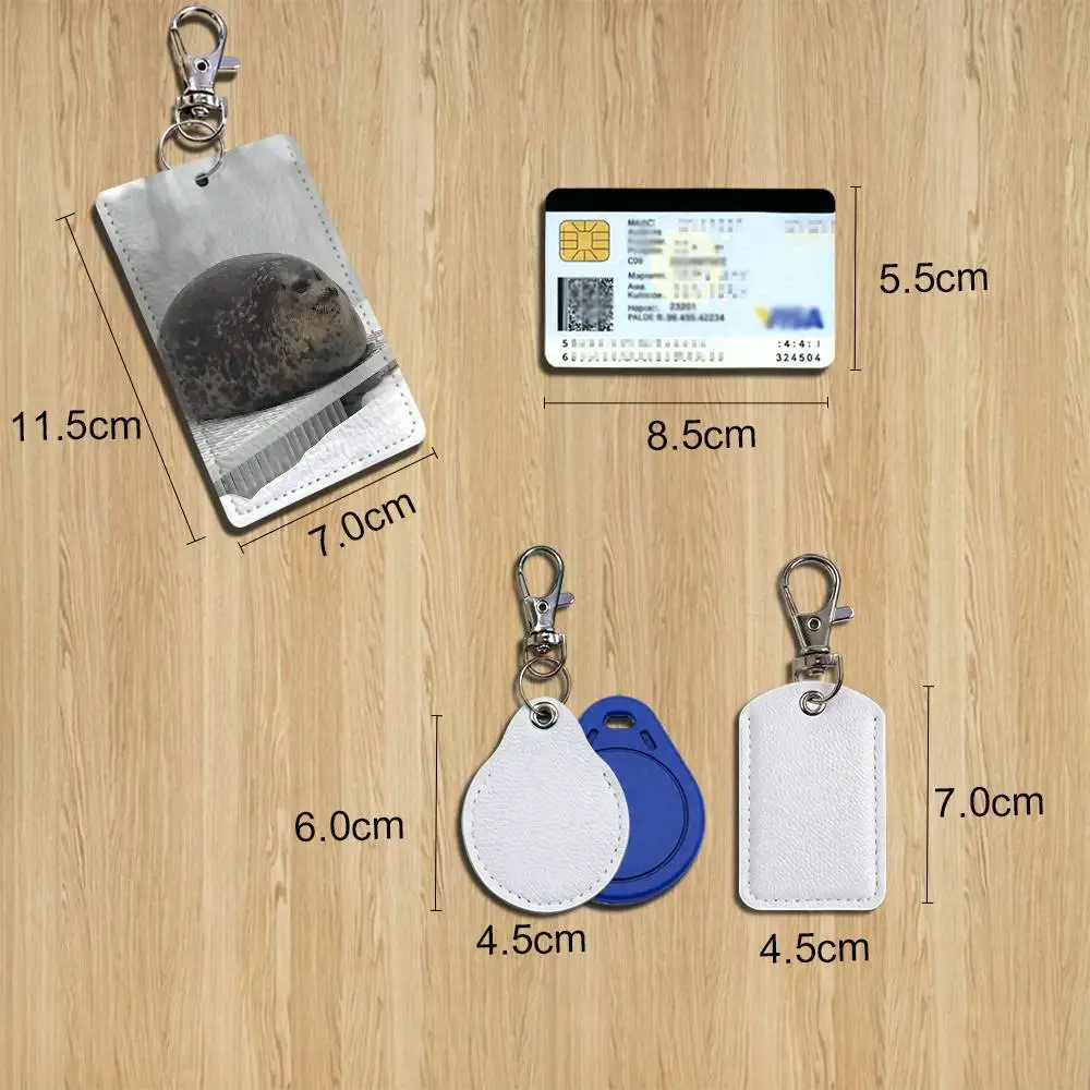 Chonky Neil the Seal Fat Seal Holder For Bank Business Work Card Holder Student Card Case Bus Card Keychain