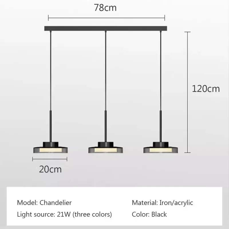 Imagem -04 - Pós-moderno Led Pingente de Luz Ferro Acrílico Estilo Francês Cabeça Pendurado Luzes Quarto Sala Estar Jantar Luminária Interior