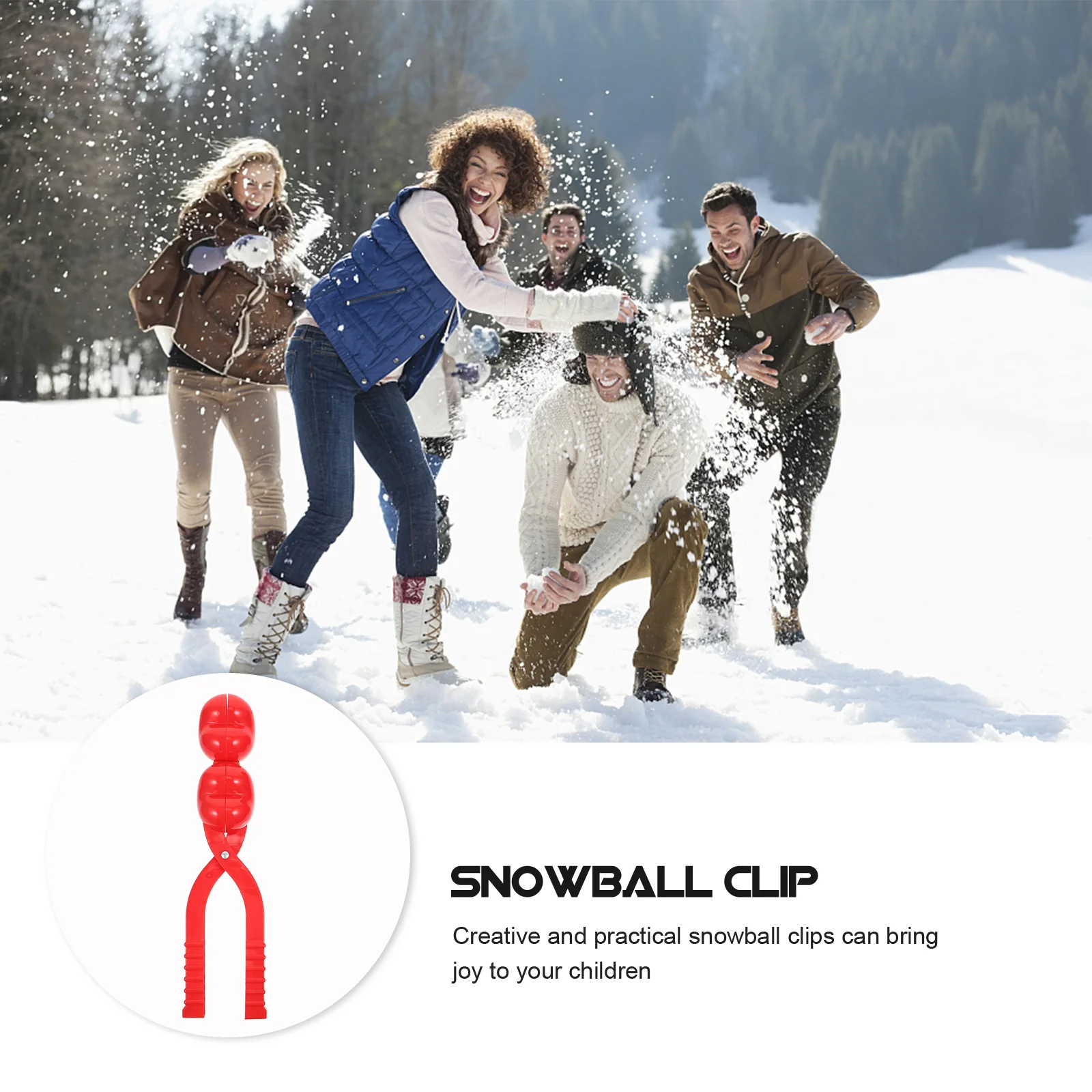 2 Stück Outdoor Schneeball Clip Kind Schneekugel Kinder Winter Spielzeug Kunststoff Clips