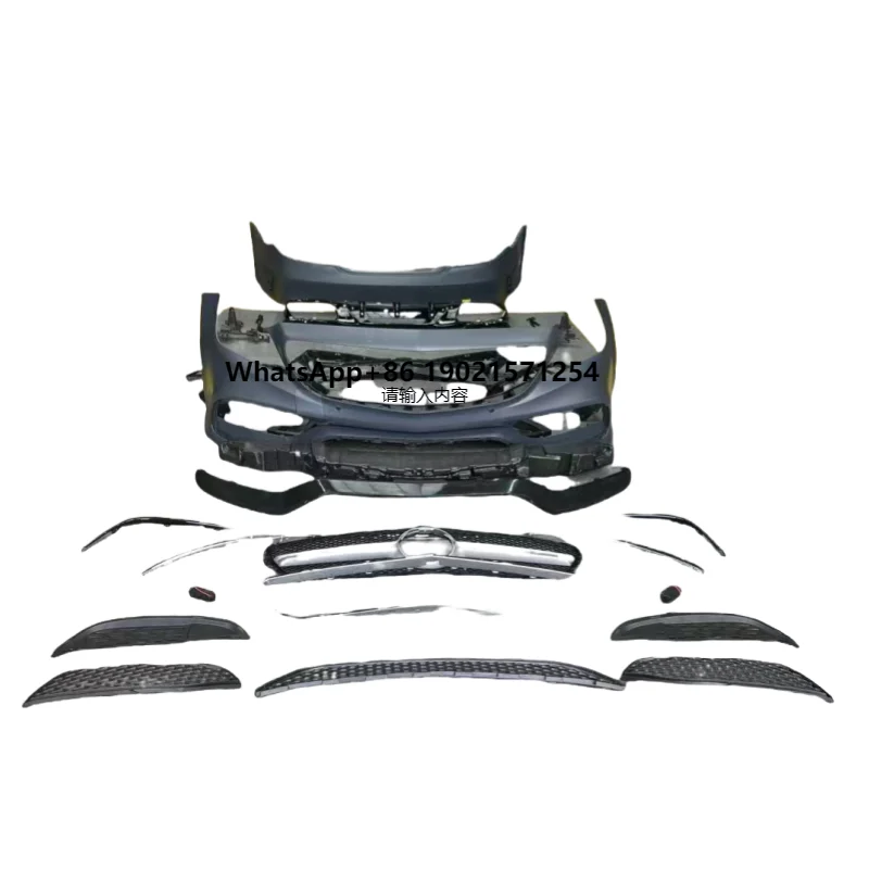 

For CLS W218 Front Rear Bumper Kit Upgraded CLS63 AMG New Condition ABS for CLS300 CLS350 Cars Easy Installation