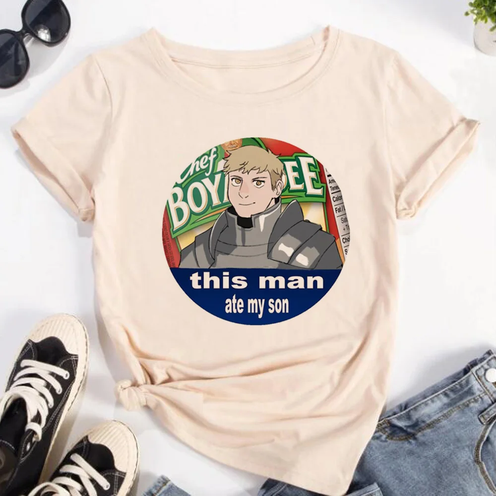 Dungeon Meshi t shirt women summer top female harajuku clothes