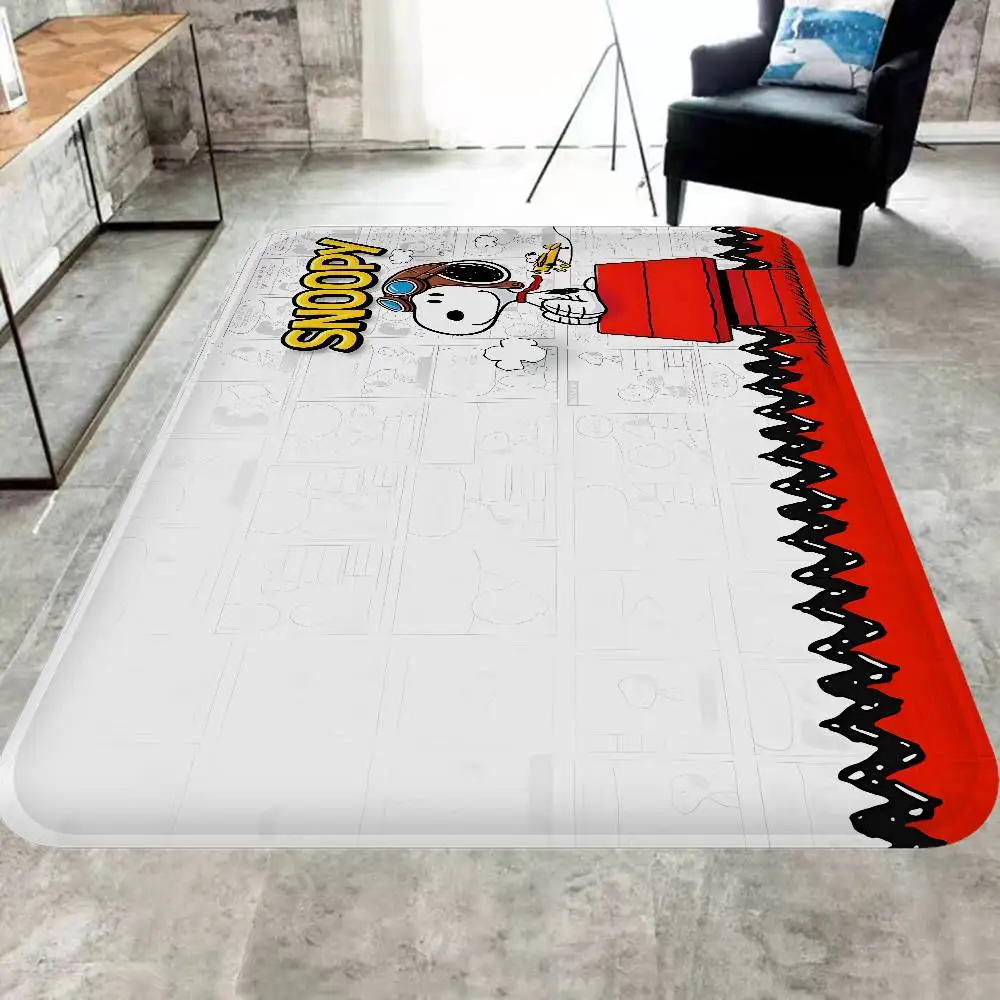 Cartoon Cute S-Snoopys Dog Door Mat Nordic Style Bedroom Living Room Doormat Home Balcony Anti-Slip Alfombra