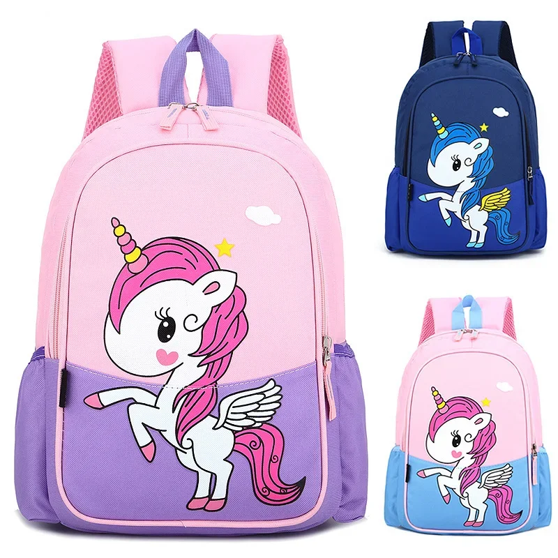 Tas punggung anak perempuan, ransel kartun Unicorn untuk anak perempuan tas sekolah tas kelas untuk anak perempuan balita Mochila