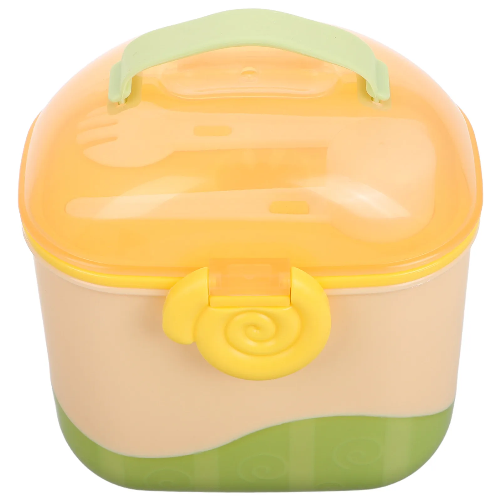 Multicompartment Baby Food Dispenser Portable Milk Powder Container for Travel with Sealed Lid Ideal for Rice Cereal Fruit Puree