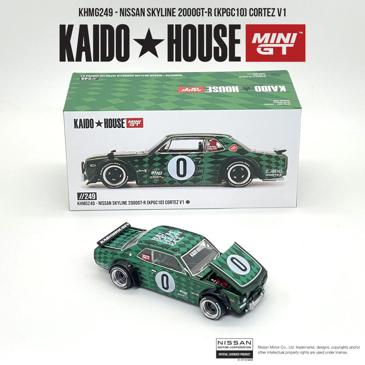 KHMG249 in Stock KAIDO HOUSE 1:64 KPGC10 Skyline 2000GT‑R CORTEZ V1 Collectible Model Vehicles Diecast Modified Display Car