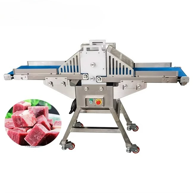 New high-speed automatic food cutting machine, cutting equipment pork belly strip cutting machine, fresh meat strip cutting