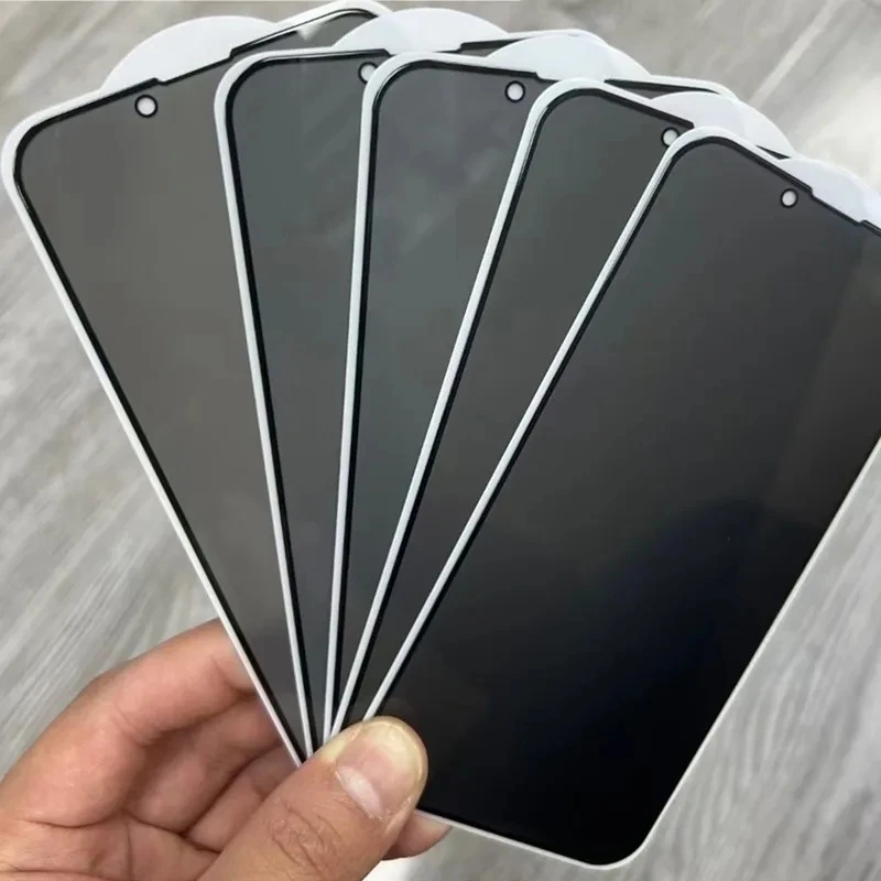 

50PCS High Quailty Private Anti Spy 9H Tempered Glass For iPhone 15 14 13 12 11Pro Max X XR 11 678 Plus Screen Protector Film