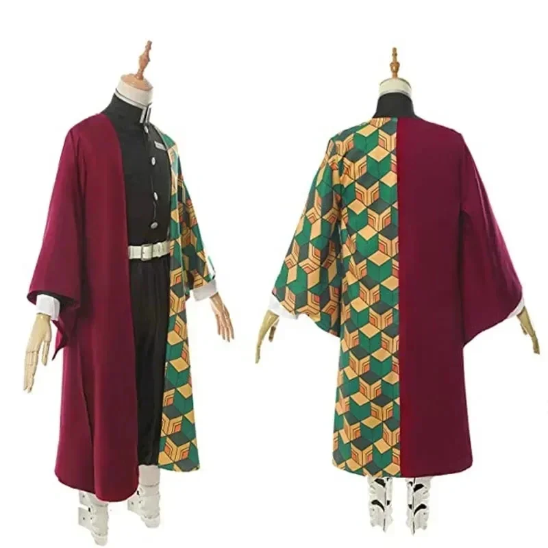 Anime Kimetsu No Yaiba Tomioka Giyuu accesorios de disfraz Cosplay traje uniformes disfraces peluca niño adulto regalo de fiesta