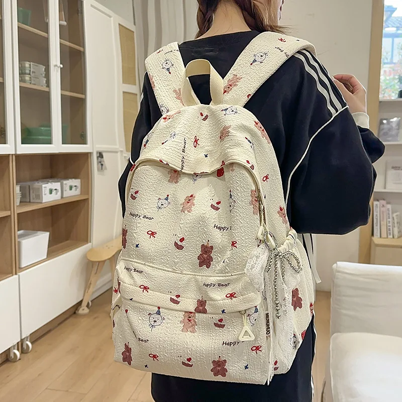 Girl School Bag Backpack Back Pack For Teenager Women Children Female Pink Schoolbag Primary High Bagpack Class Teens Child Kids