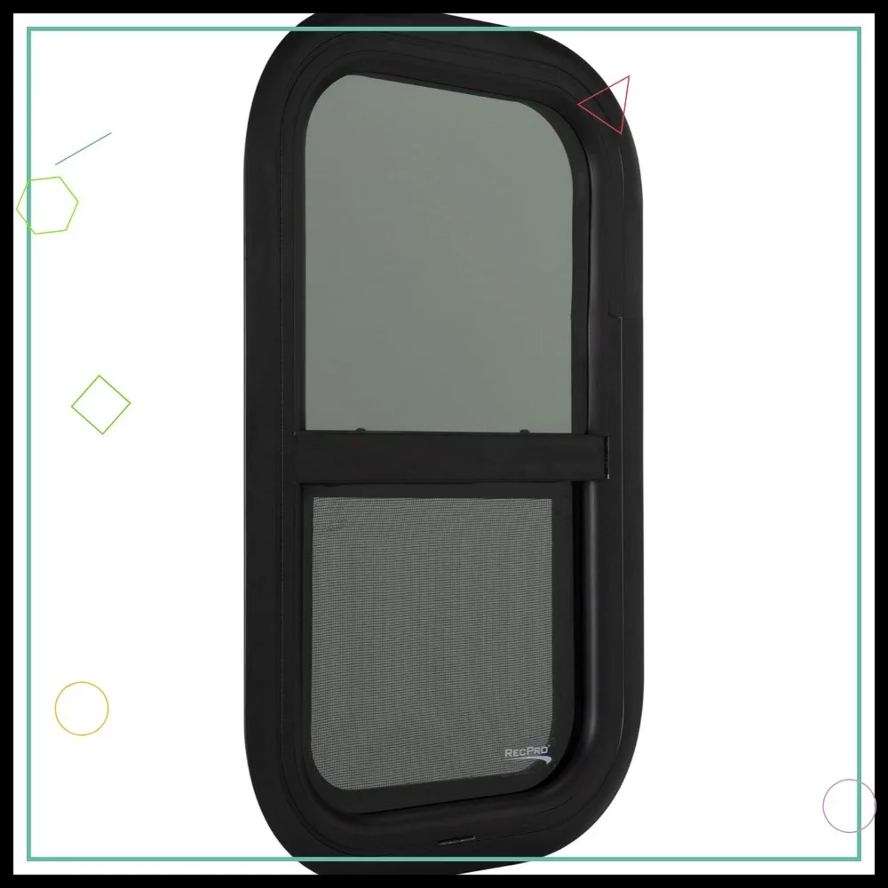 

12"W x 22"H Teardrop Vertical Sliding RV Window Replacement Made in USA