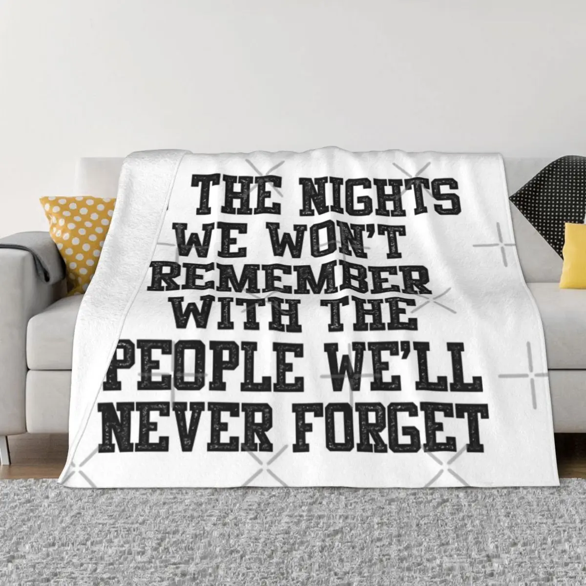 To The Nights We Won'T Remember Anime Knee Blanket Couple Blankets Home And Decoration Throw Blanket