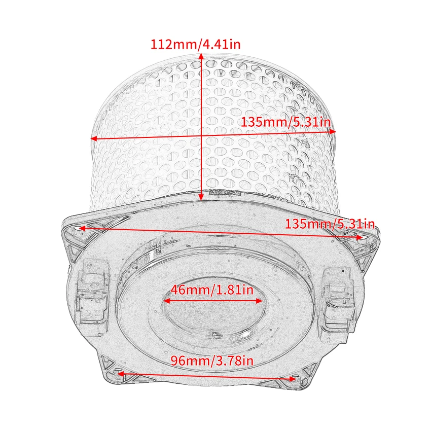 13780-20C00 13780-20C10 Motorcycle Air Filter Is for Suzuki GSXR400 GK76A 1990-1994 GSX600F GSX750F Katana 600 750 1988-2006