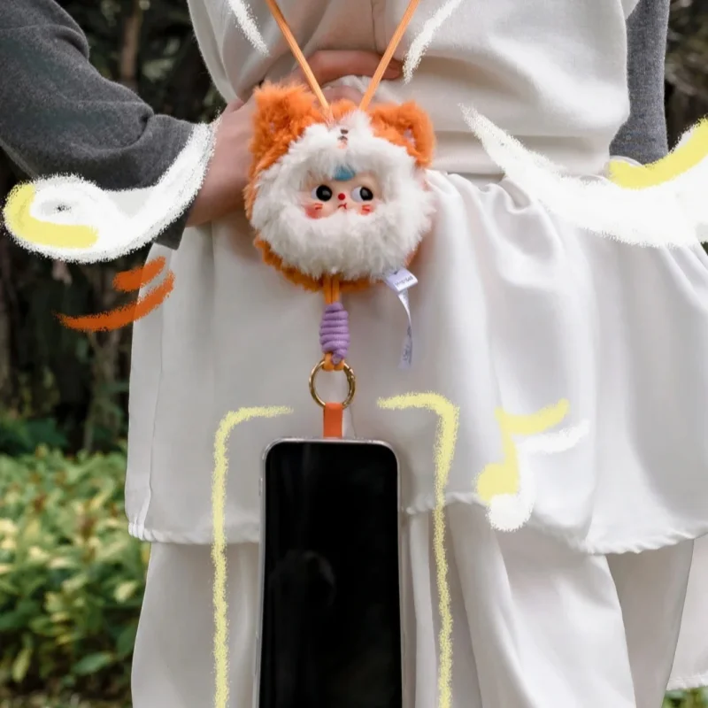 Tersedia Baru Asli Bayi Tiga Telepon Lanyard Seri Kotak Buta Vinil Lembut Gambar Lucu Koleksi Hadiah Anak-anak Hadiah Mainan Liontin