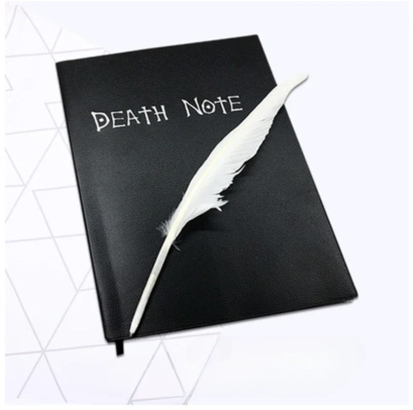 Creative Notebook Set DEATH NOTE Feather Pen Notebook Set Notebook Set Peripheral Prop Book Gifts