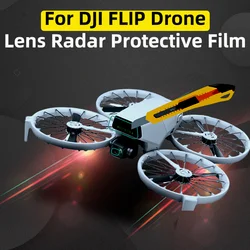 For DJI FLIP Drone Gimbal Camera Lens Radar Protective Film Body Sensor Dustproof Anti-scratch Transparent Soft Film Accessories