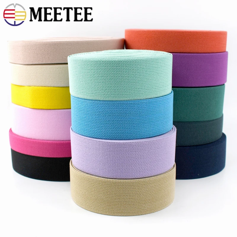 5/10Meters 25-40mm Elastic Band for Bra Garment Rubber Bands Sewing Trousers Pants Stretch Strap Webbing Tape DIY Accessories