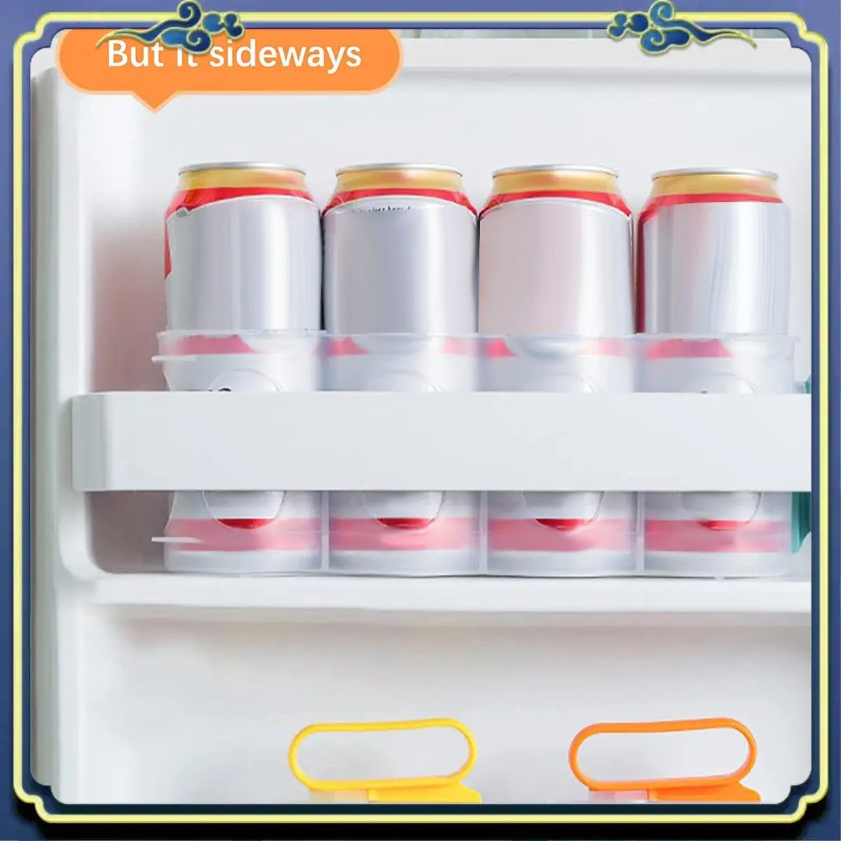 Latest Portable Soda Can Organizer For Beer Can Racks Refrigerator Storage Sliders (3-Pack)
