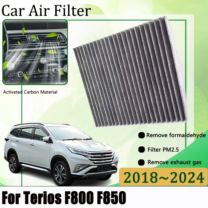 Air Conditioning Filter For Daihatsu Terios Toyota Rush Perodua Aruz F800 F850 2018-2024 Cabin Conditioner Filter Cold Air Parts