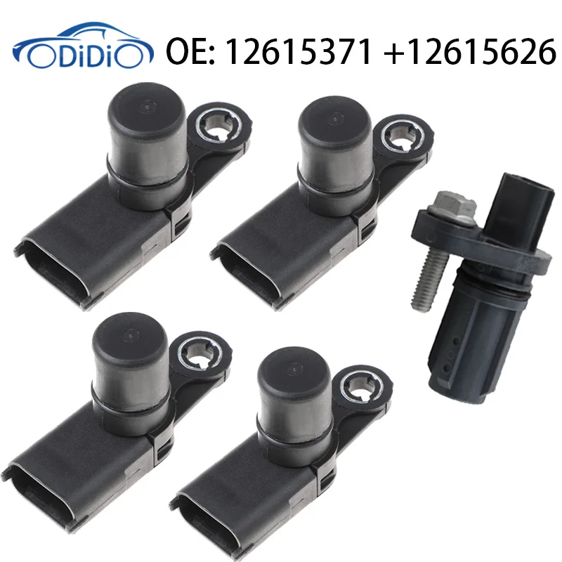 12615371 12615626 5PCS Camshaft & Crankshaft Position Sensor For GMC Buick Chevrolet Cadillac Saab Saturn Suzuki