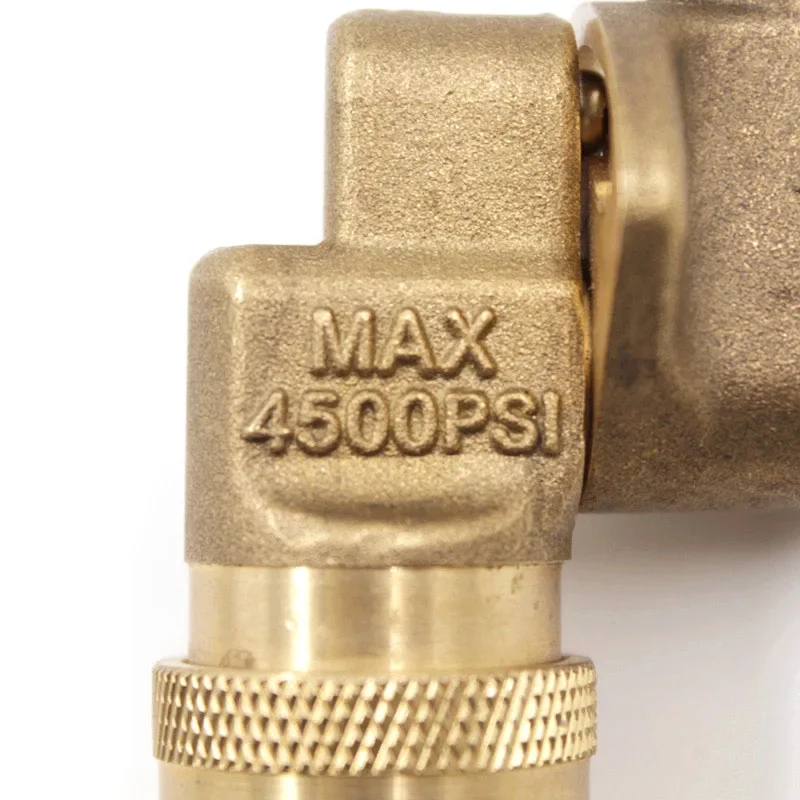 4500 PSI Pivoting Coupler With 1/4 Quick Connection Pressure Washer Attachment Adaptor Gutter Cleaner Plumbing snake Drain auger