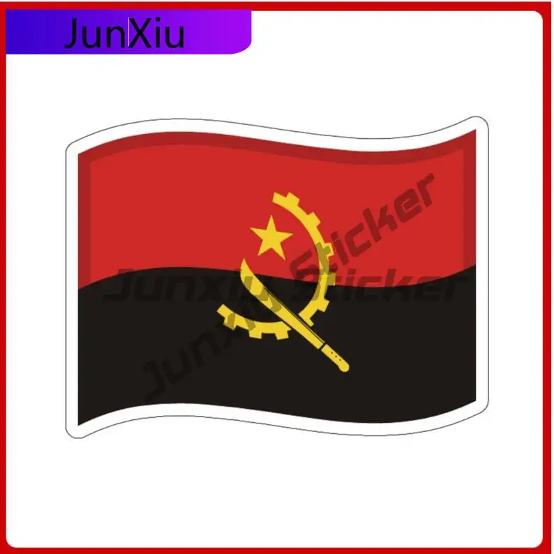 

Angolan Drift Flag Sticker Angola Stickers Decorations Camper Bodywork Laptop Phone Guitar Yacht Sunscreen Gift Laptop Phone Pvc