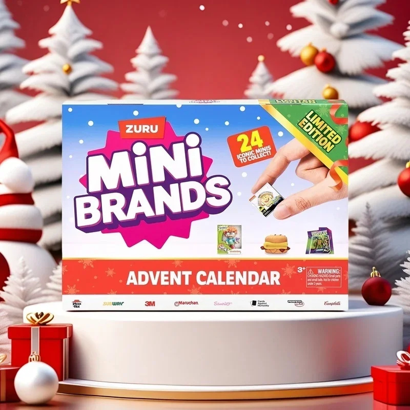 Hot Toys Mini Brands Advent Calendar 2024 Limited Edition Blind Box Mystery Collectibles Toys Gift for Children