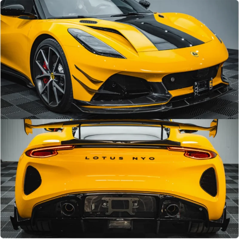 

For Lotus emira modified monotek carbon fiber track version of the large tail