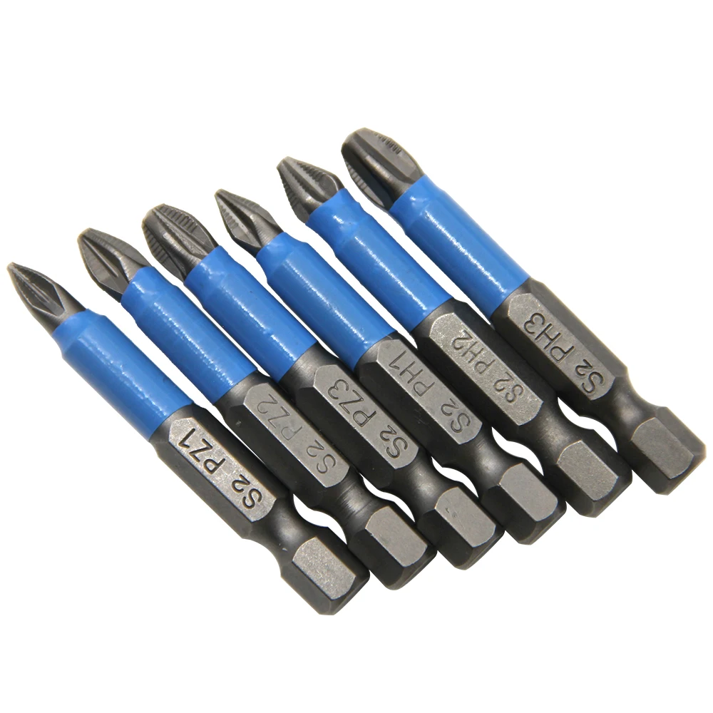 S2 steel anti slip screwdriver head electric screwdriver tip cross electric bolt driver tool set PH1/PH2/PH3/PZ1/PZ2/PZ3