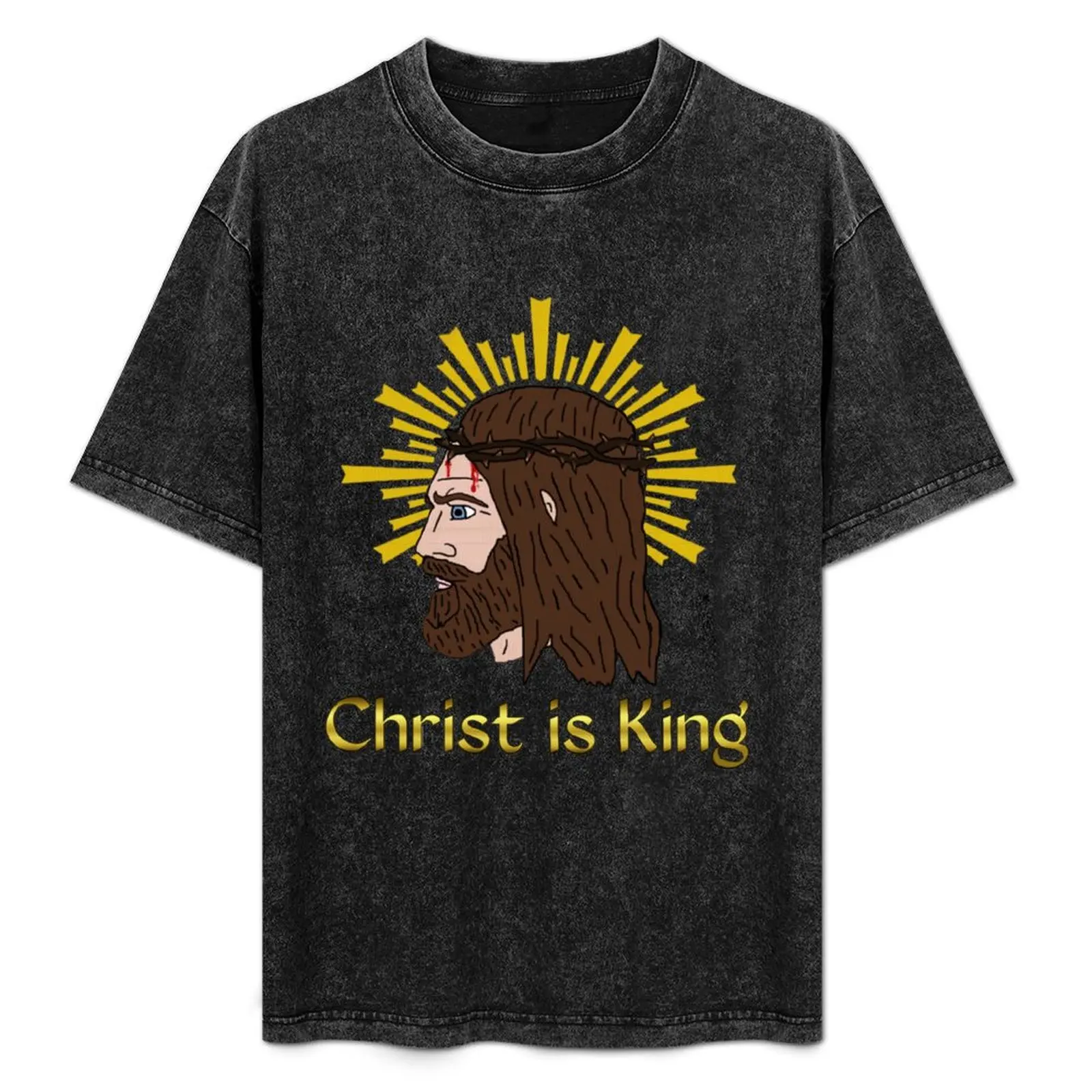 

Christ is King T-Shirt Plus Size Simple Casual Top