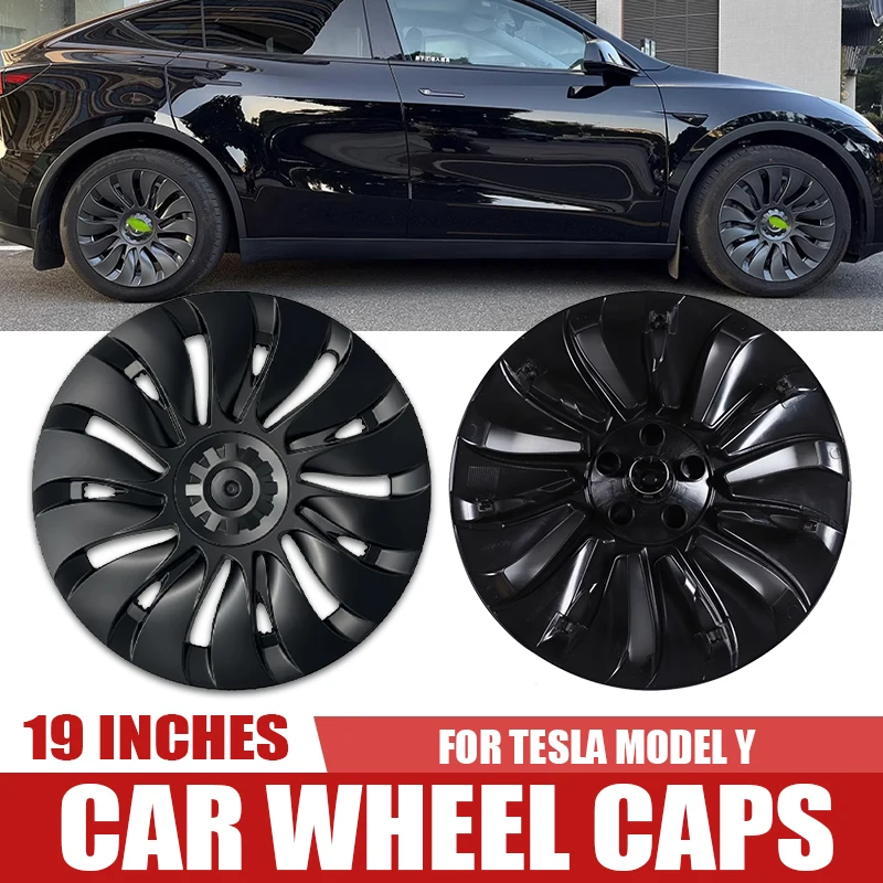 

Hub Caps 4PCS HubCap Performance Automobile Accessories For Tesla Model Y 2018-2023 Wheel Covers Promotion Caps On Wheels