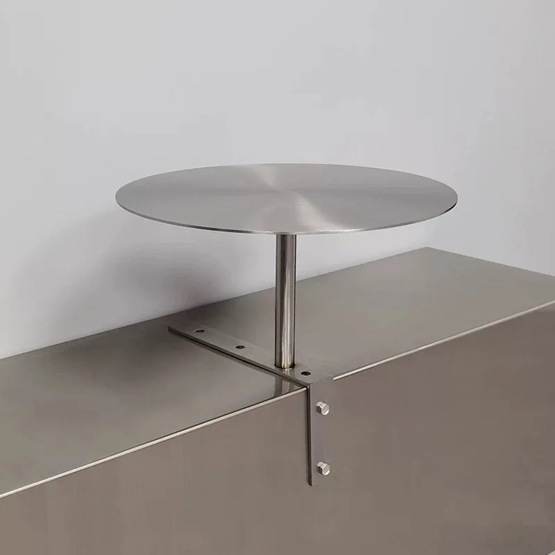 Wall-mounted Small Round Table Wall-mounted Side Table Dessert Shop coffee Table Industrial Style Wall-to-wall