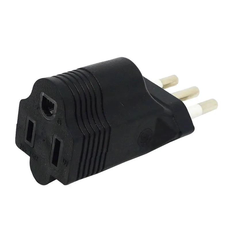 Italy to the United States 5-15R plug adapter Chile Syria three pin three plug three high-power 10A/250V