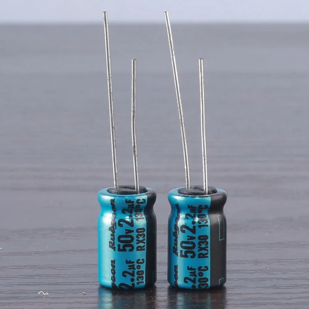 

6pcs RUBYCON RX30 2.2mfd 50V 2.2UF electrolytic Capacitor 130℃ 8X11.5mm