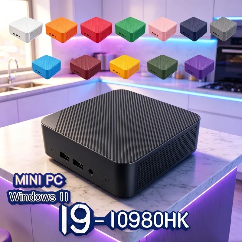 Mini PC Intel Core I9 10980HK Windows 11 Archiving Massive-Storage Computer 32GB RAM 1/2TB SSD WIFI6 BT5.2 4K Desktop PC Office