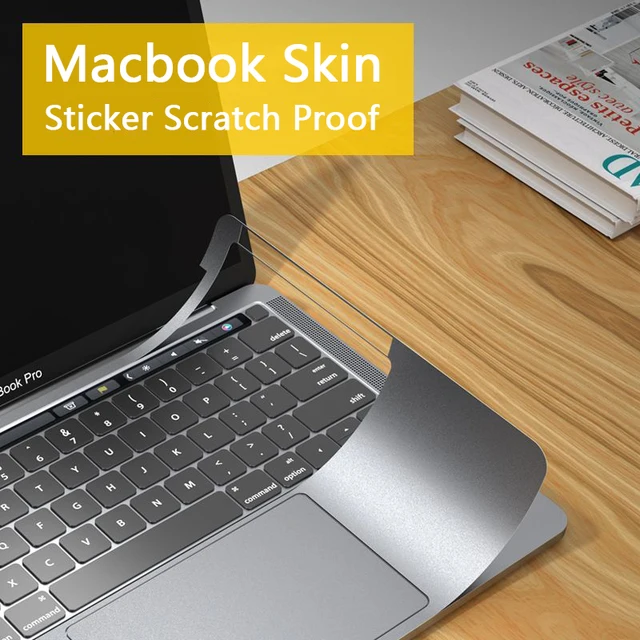 Anti-Scratch Laptop Sticker Cover do Macbook Air 13 A2337 A2681 M1 M2 2022 Pro 14 16 A2442 A2779 A2485 A2780 2021 2023 Wodoodporne skórki Odporny na zarysowania Folia ochronna zapobiegająca odciskom palców