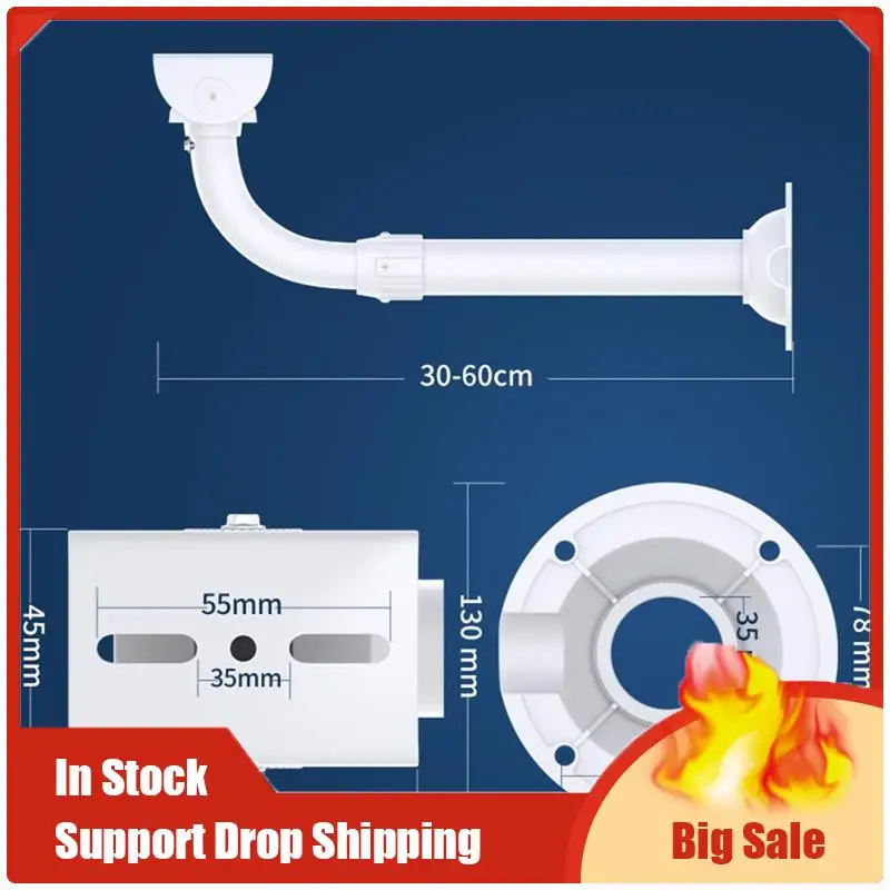 최고 상품 감시 카메라 텔레스코픽 브래킷 L자형, 조절 가능 30-60Cm 실외 보안 장비에 이상적