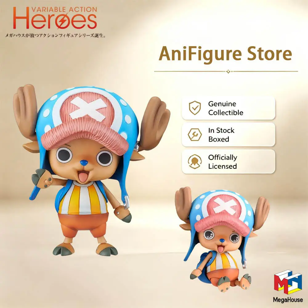 Genuine In Stock MegaHouse Variable Action Heroes ONE PIECE Tony Tony Chopper Figure Anime Model Action Toy Collectible