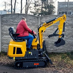 1 Ton Mini Excavator Manufacturer Kubota Engine Digger 1000 Kg Agricultural Customizable EURO 5 Mini Excavator For Sale