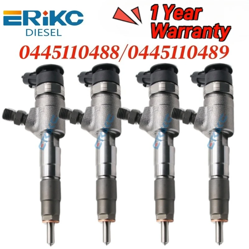 

4 шт. 0445110489 1745052 инжектор Common Rail 0445110488 масляный распылитель автоматический топливный инжектор 0 445 110 489 для Ford Fiesta 1.5 Turbo